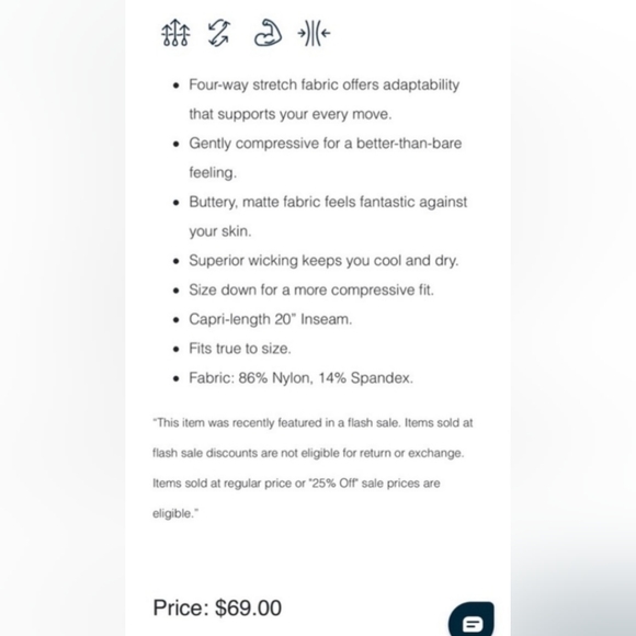 ZYIA Active Forest Camo Luxe Hi-Rise Capri 20" Leggings 12 - Picture 8 of 8